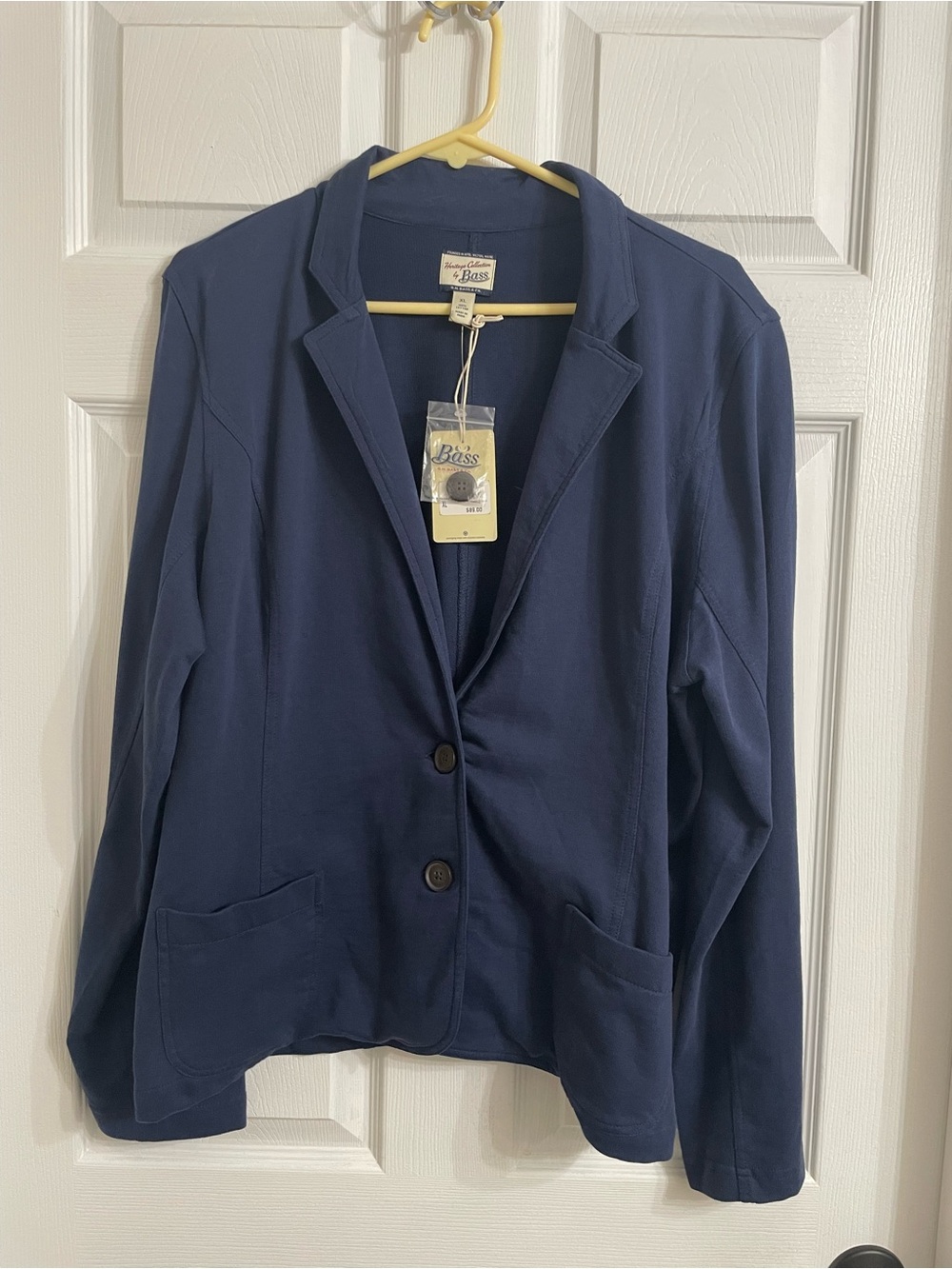 Bass Women's Navy Knit Blazer Jacket